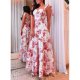 Attractive Print Sleeveless Maxi Dress