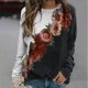 Stunning Round Neck Floral Long Sleeve Sweatshirt