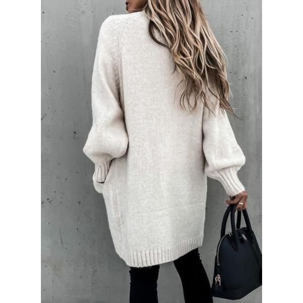 Groovy Plain Long Sleeve Cardigan