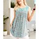 Groovy Round Neck Print Sleeveless Top