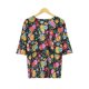 Attractive Print 3/4 Sleeve Shirt