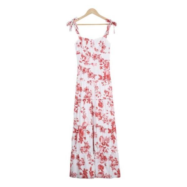 Attractive Print Sleeveless Maxi Dress