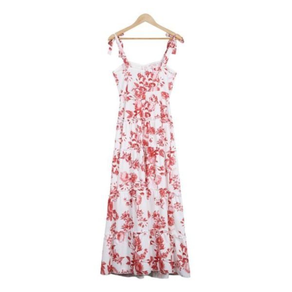 Attractive Print Sleeveless Maxi Dress