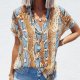 Chic Print Short Sleeve Top