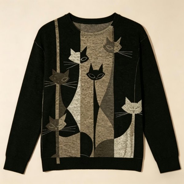 Attractive Animal Print Round Neck Top