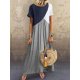 Piece by Piece Colorblocked Maxi Dress