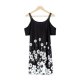 Wild and Free  Black Floral Mini Dress