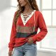 Showy Color Block Print Top