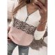 Groovy Zip V-Neck Print Long Sleeve Top