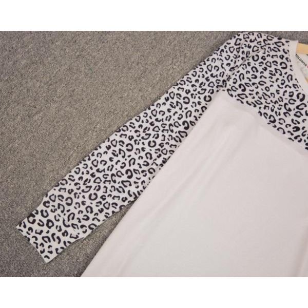 Wild Leopard Print Long Sleeve Top