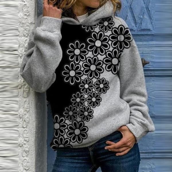 Baggy Print Long Sleeve Sweatshirt