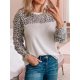 Wild Leopard Print Long Sleeve Top