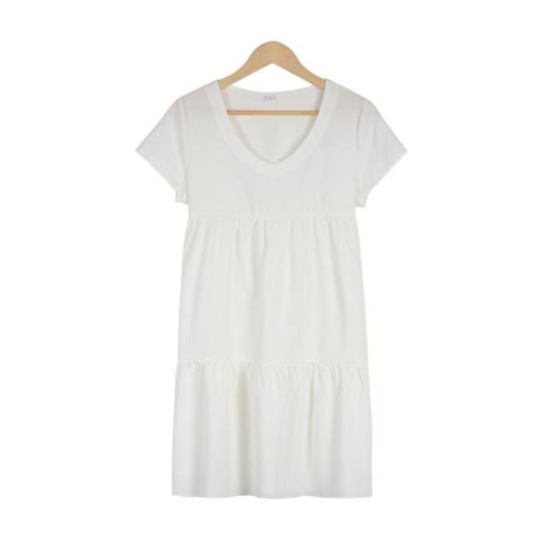 Take it Easy White Mini Dress